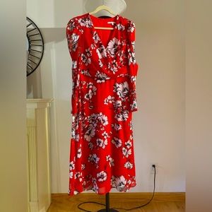 Julia Jorden Chiffon Floral MIDI Dress